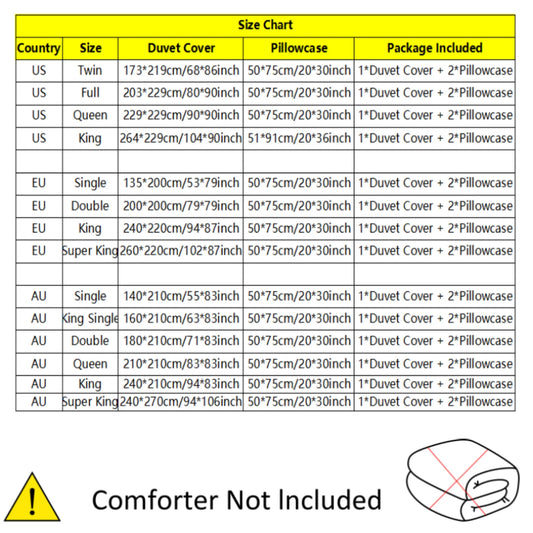 3pcs Set Tree of Life Mystical Print Duvet Cover