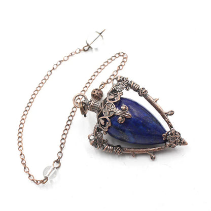 Healing Natural Stone Crystal Pendulums for Divination