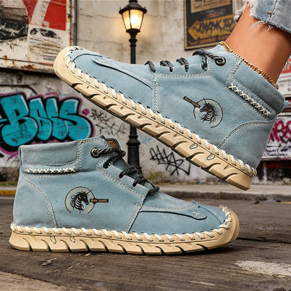 Handmade Leather Women's Shoes Mid-Top