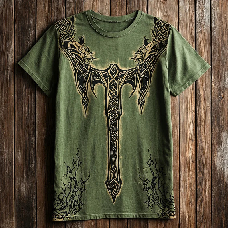 Men's Short-Sleeve T-Shirt Ethnic Print