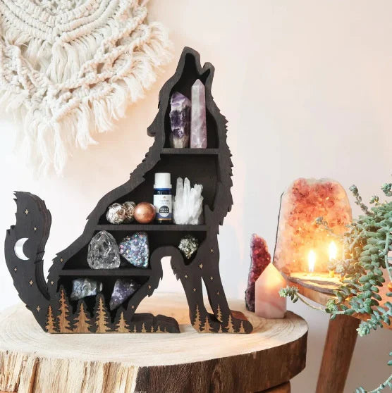 Vintage Witch Hat Crystal Shelf