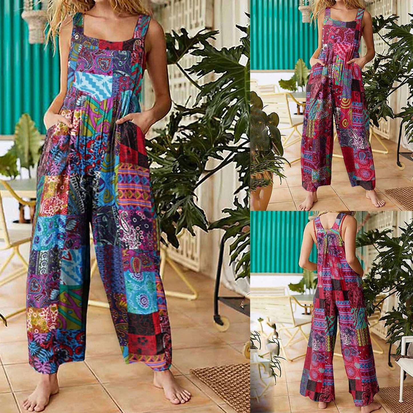 Women Jumpsuits Overalls Multicolor