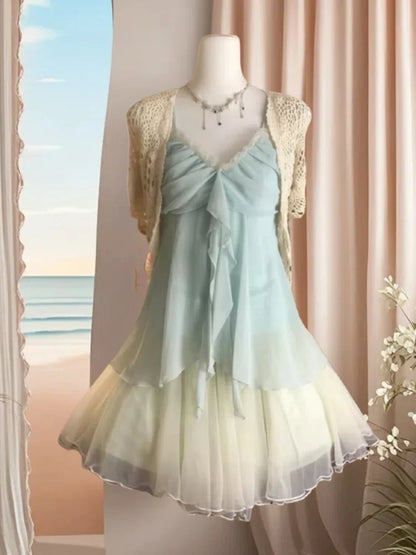 3 Piece Set Woman Aesthetics Fashion