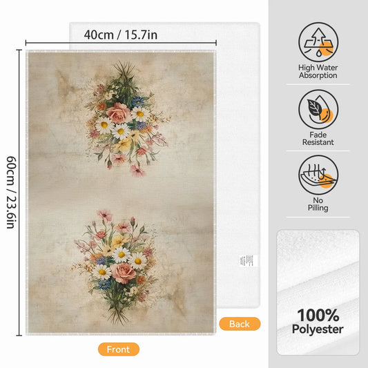 Retro Flowers 2-Pack Kitchen Towels