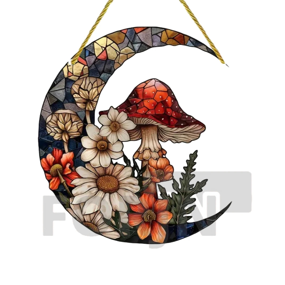 Acrylic Mushroom Suncatcher