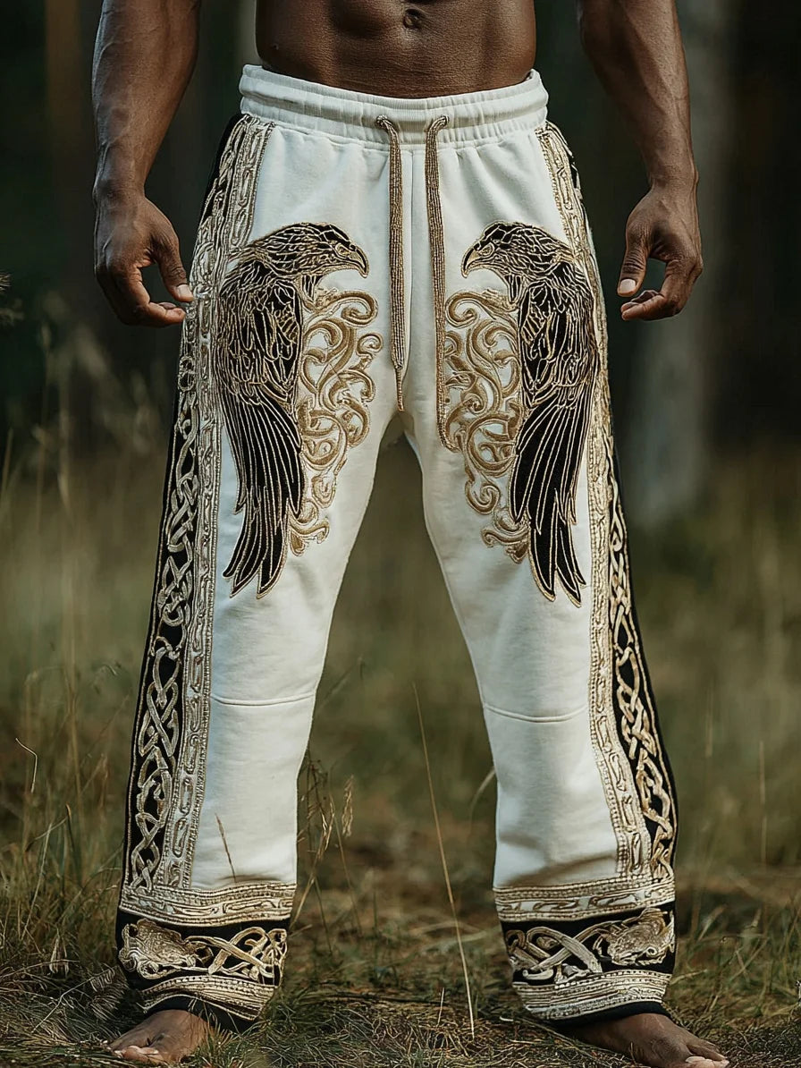 Men's Viking Totem  Printed Casual Pants