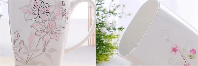 Real Bone China Tumblers With Lid