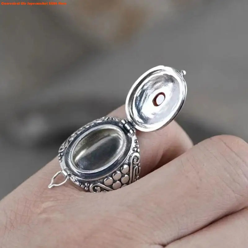 Antique Openable Gawu Box Ring