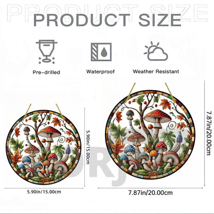 Acrylic Mushroom Suncatcher
