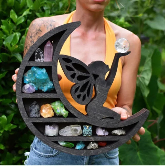 Vintage Witch Hat Crystal Shelf