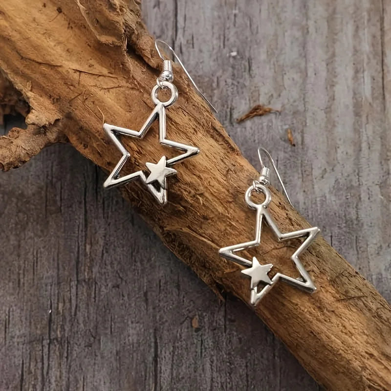 Vintage Mushroom Pendant Earrings