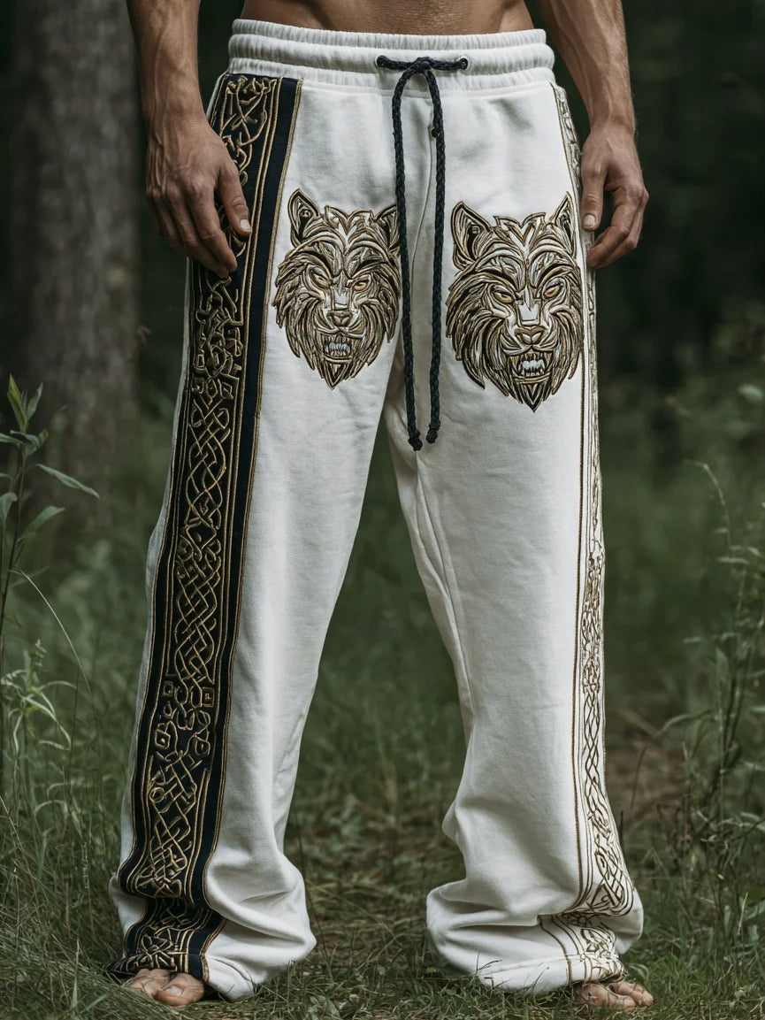 Men's Viking Totem  Printed Casual Pants