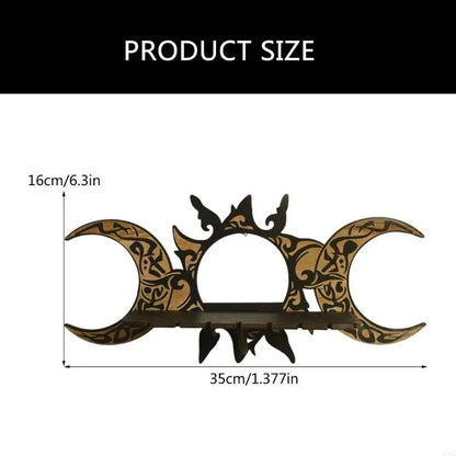 Sun and Moon Shelf for Crystals