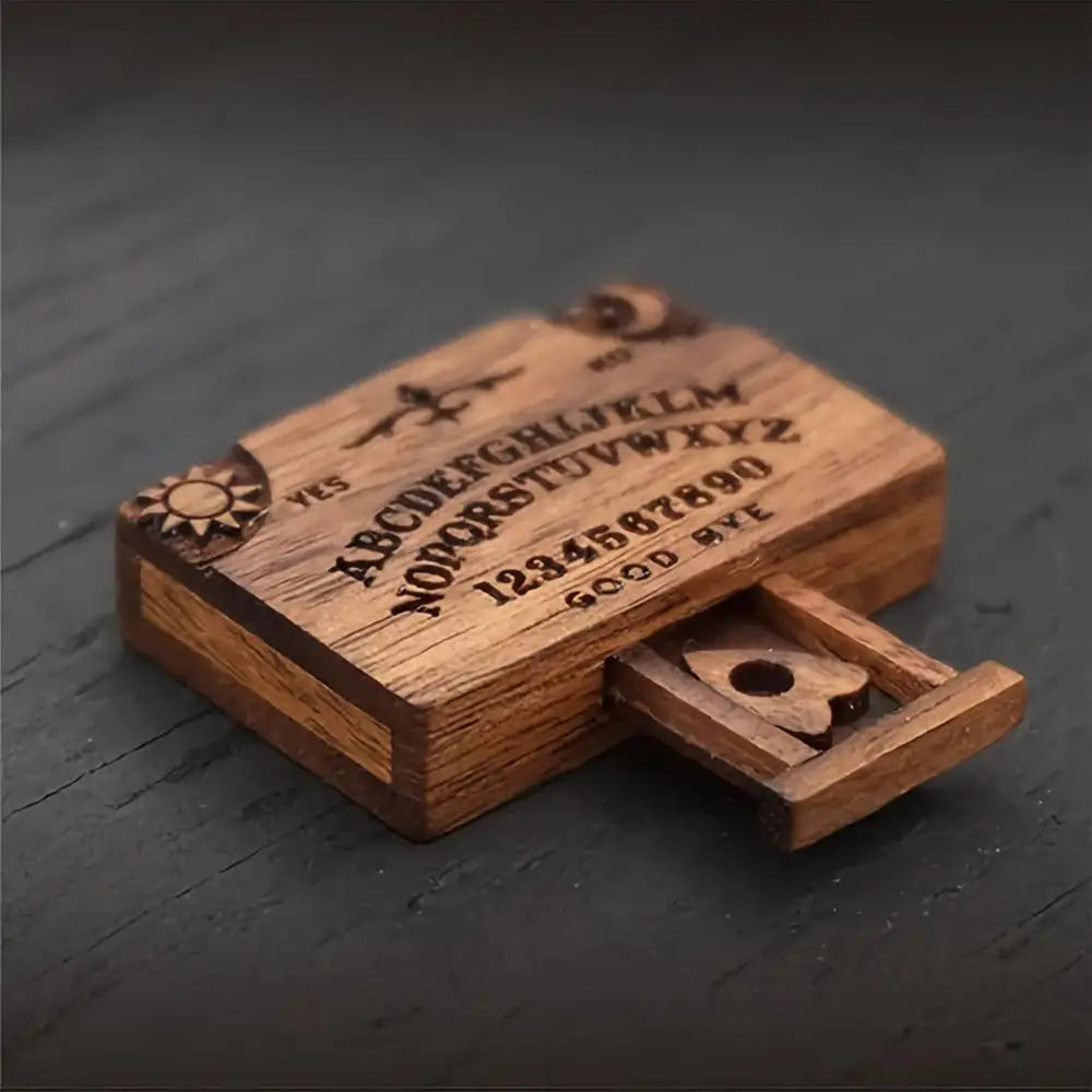 Mini Ouija Board Retro Wooden Miniatures
