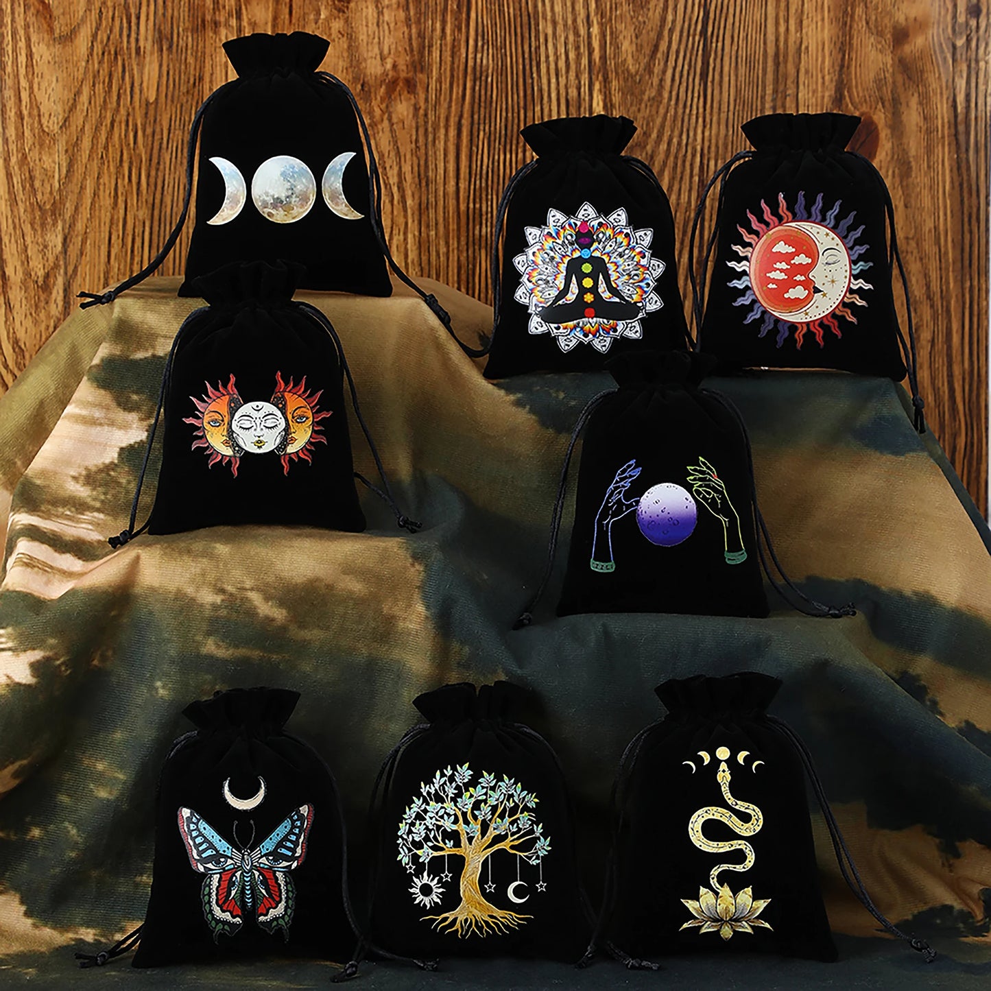 Black Velvet Tarot Pouch