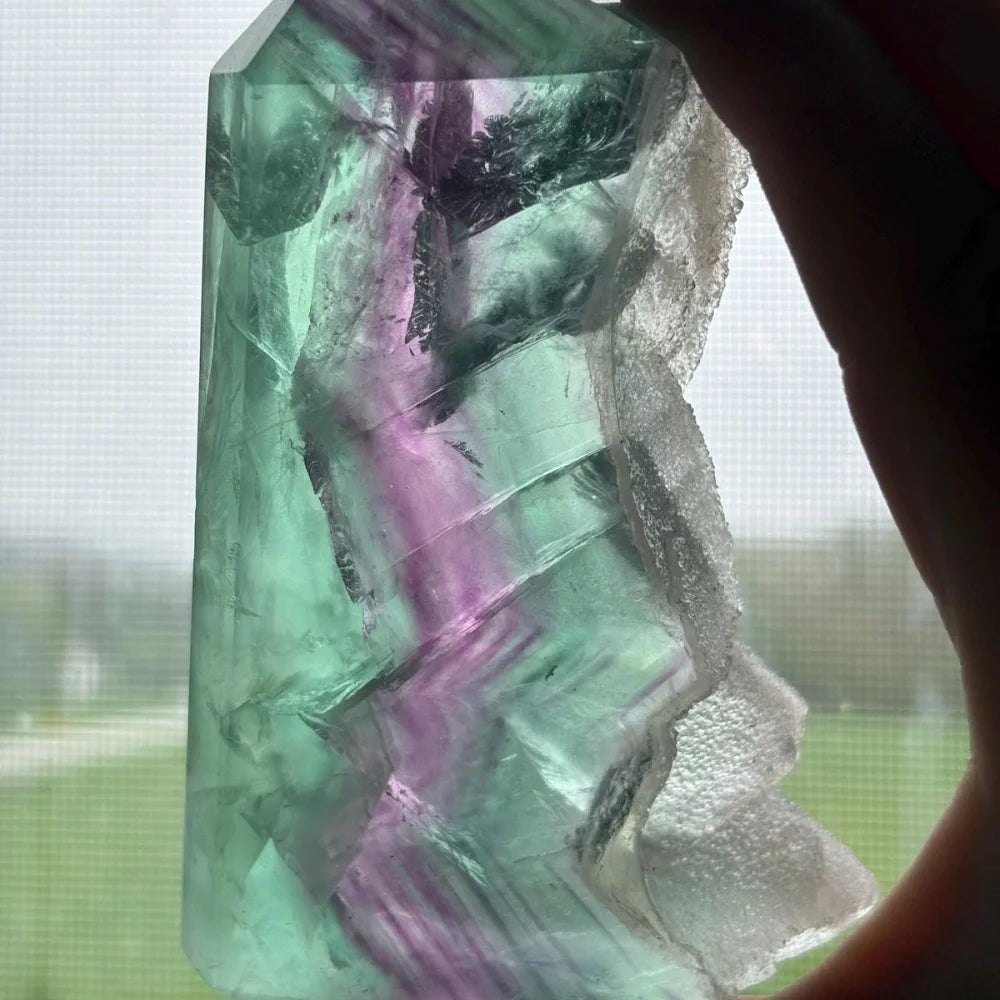 Rare Natural Crystal Obelisk Energy Column