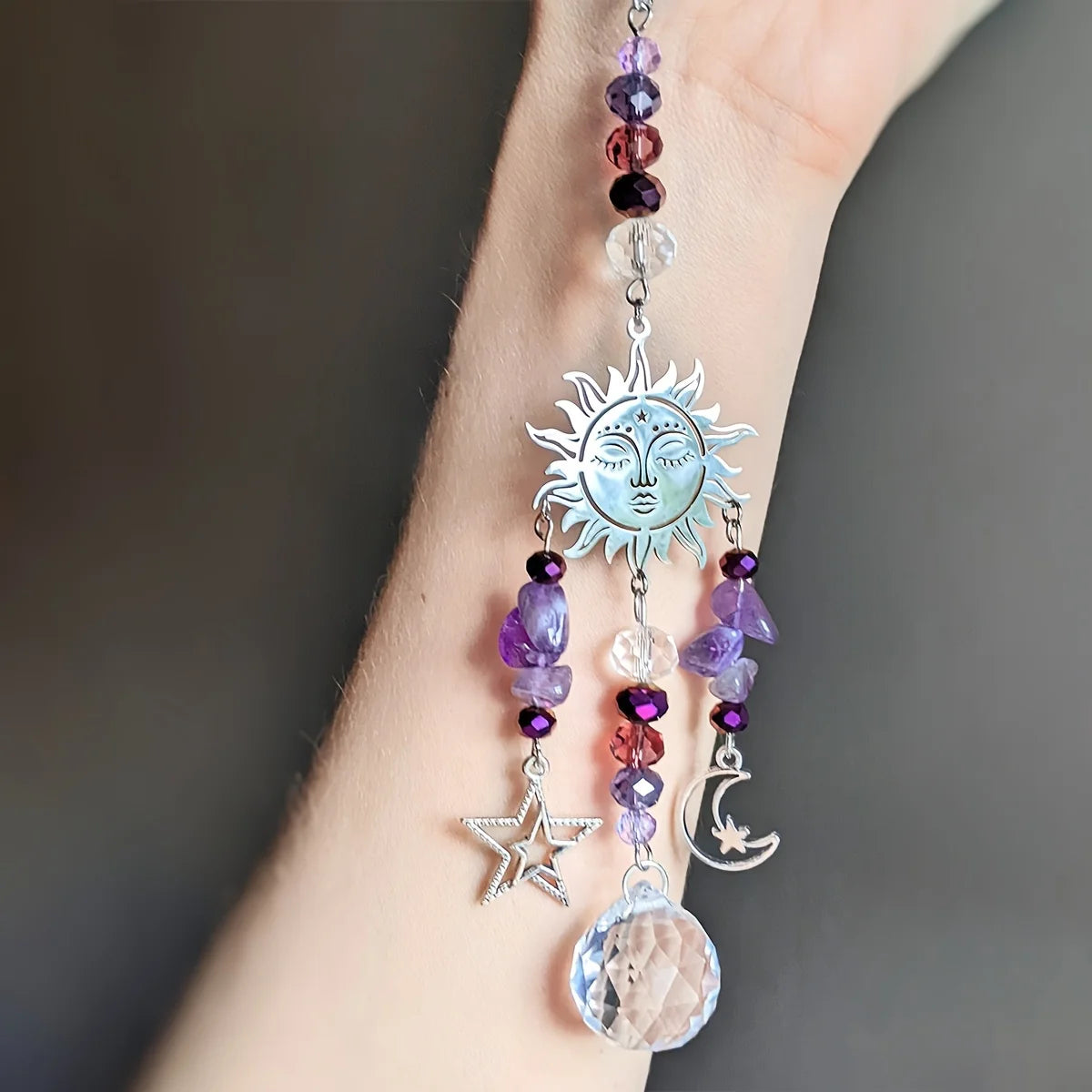 Amethyst Moon Goddess Suncatcher