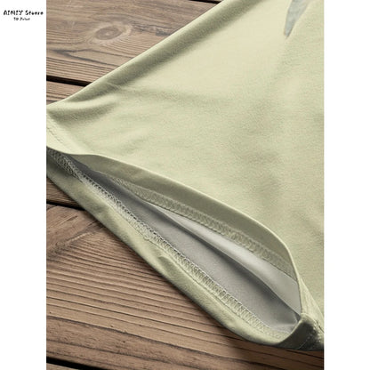 Butterfly Flower Pattern Printed Tail Hem Round Neck T-Shirt