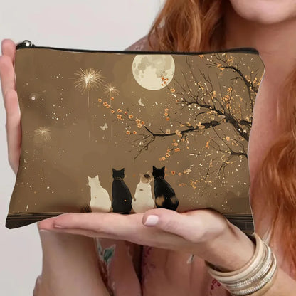 Whimsical Book Lover Design Cosmetic Bag