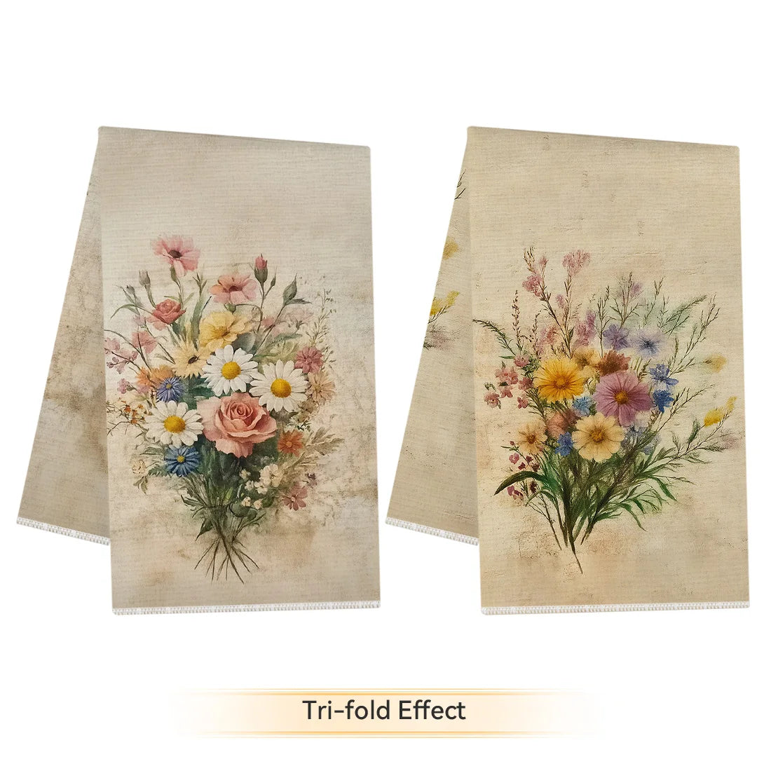 Retro Flowers 2-Pack Kitchen Towels