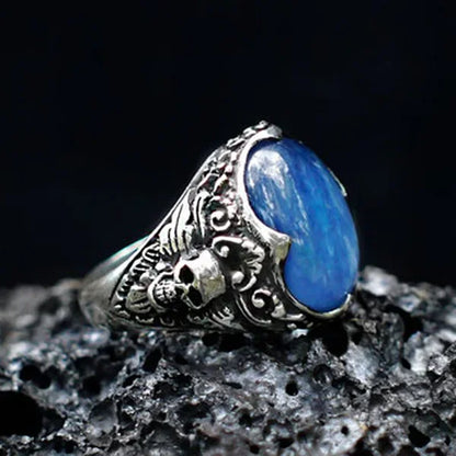 Creative Cat's Eye Alloy Casting Rings for Men