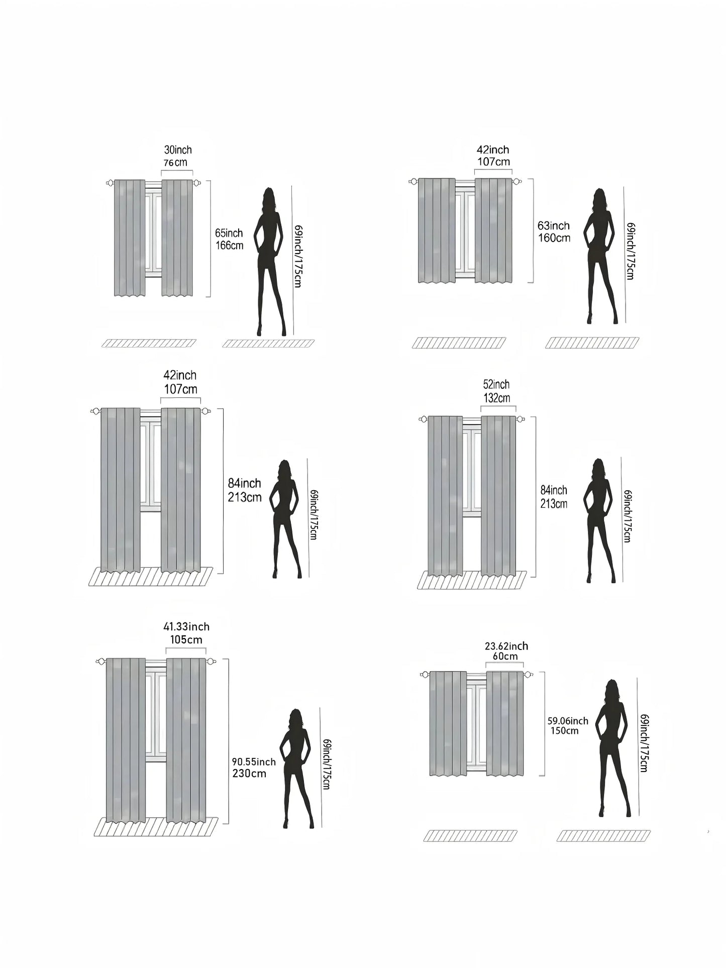 2 Pcs Psychedelic Forest print curtains