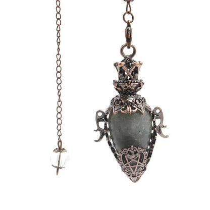 Healing Natural Stone Crystal Pendulums for Divination