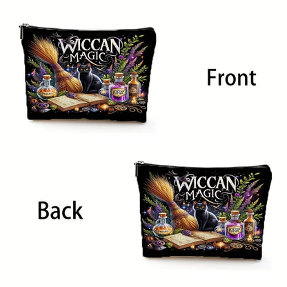 Witch Magic Black Cat Makeup Bag