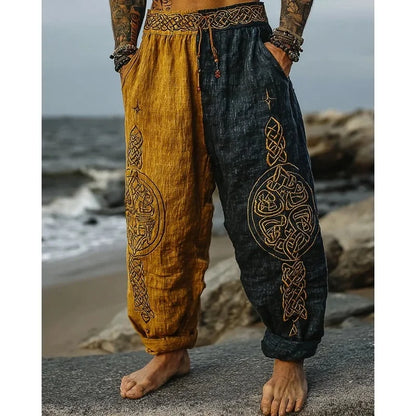 Men's Viking Totem  Printed Casual Pants