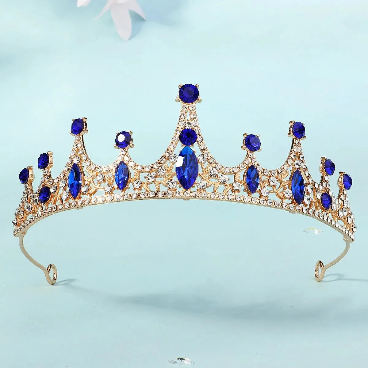 Black Crystal Rhinestone Tiaras