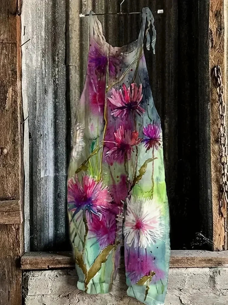 Women's Romper Dress Rural Style