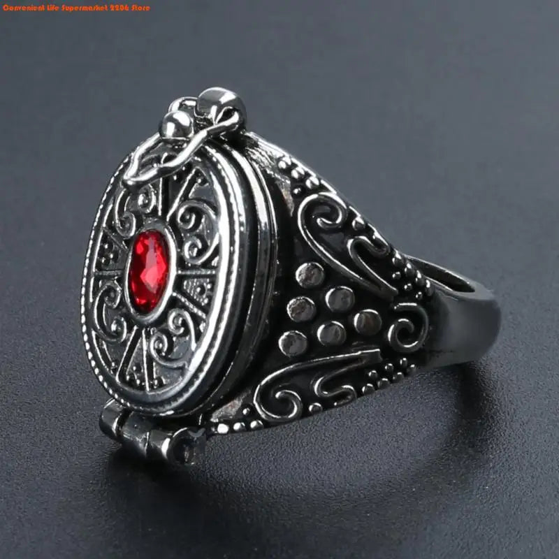 Antique Openable Gawu Box Ring