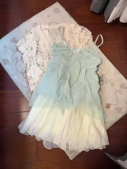 3 Piece Set Woman Aesthetics Fashion