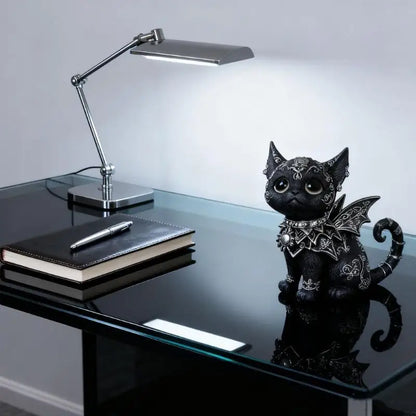 Mysterious Black Cat Statue
