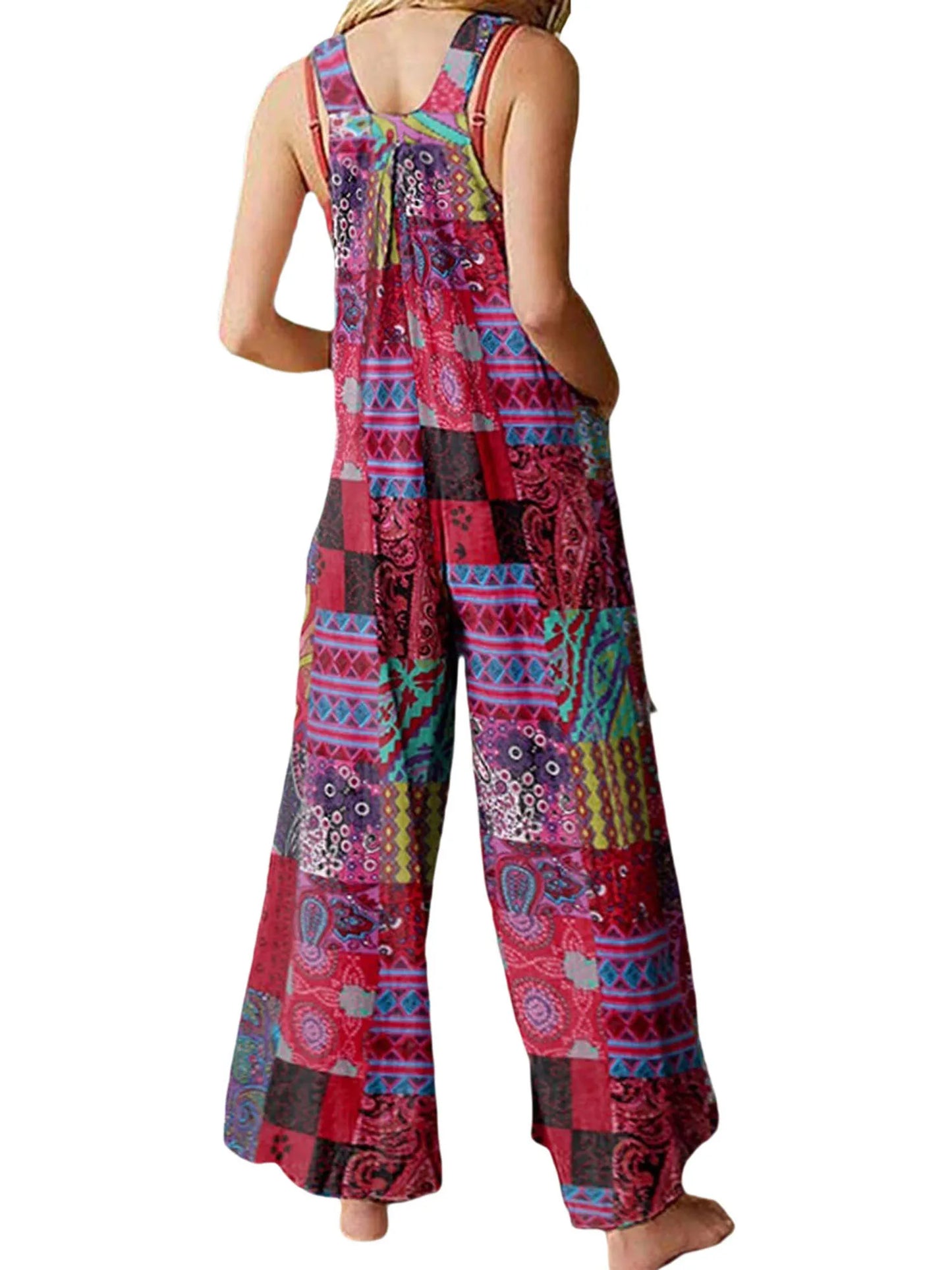 Women Summer Overalls Multicolor