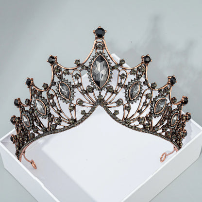 Vintage Crystal Geometric Necklace And Earrings Set