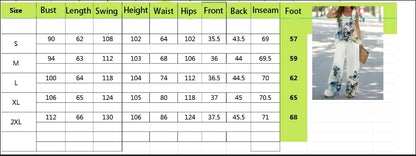 Simple Sleeveless Printed Vest Long Pants Set