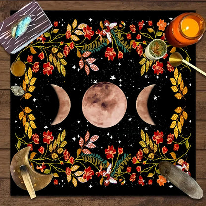 Moonlight Flower Tarot Table Cloth