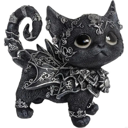 Mysterious Black Cat Statue
