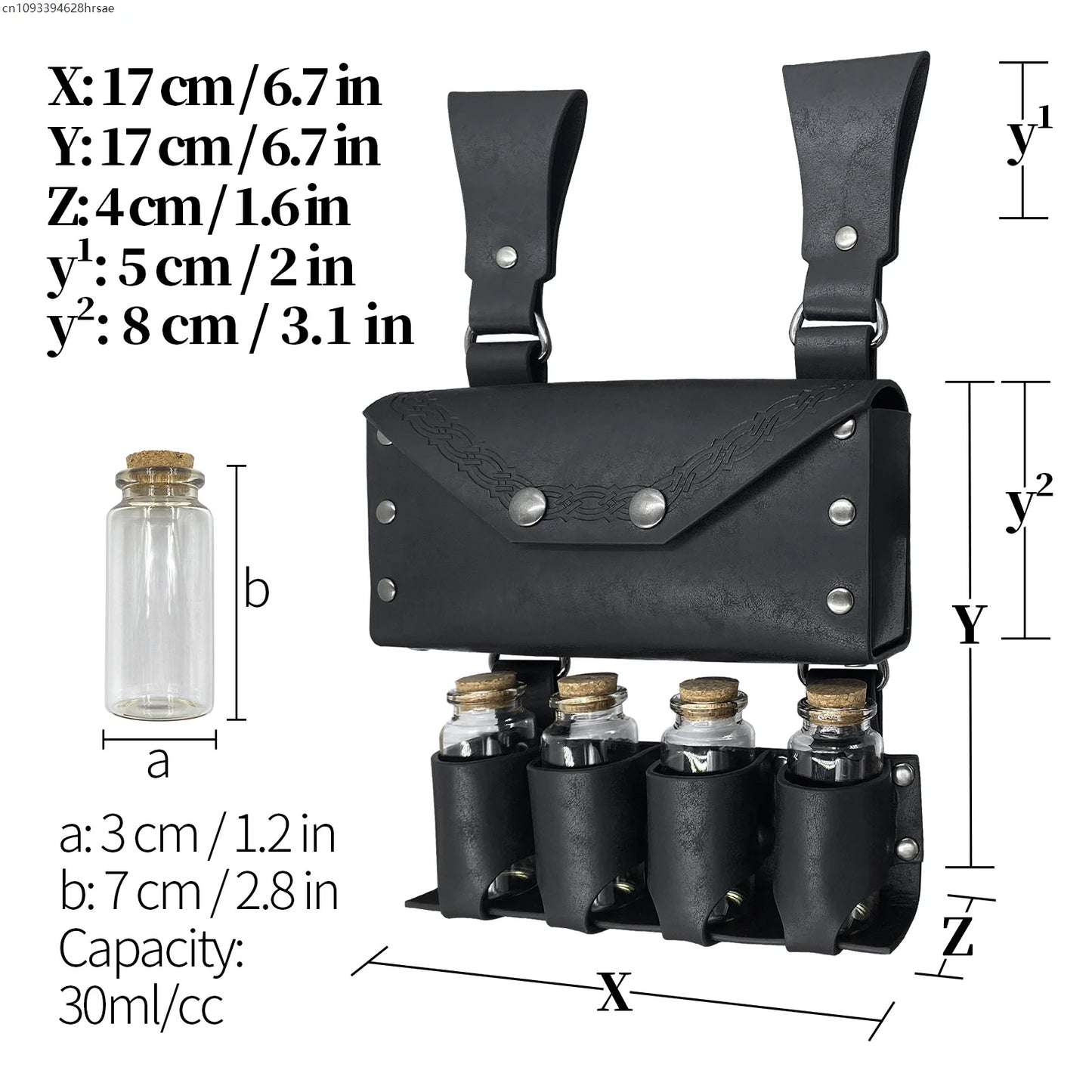 Witch Magic Potion Bottle Glass Vial Holder