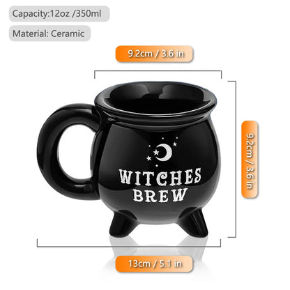Witch Mug,350ml/ 11.8oz Ceramic Coffee Cup
