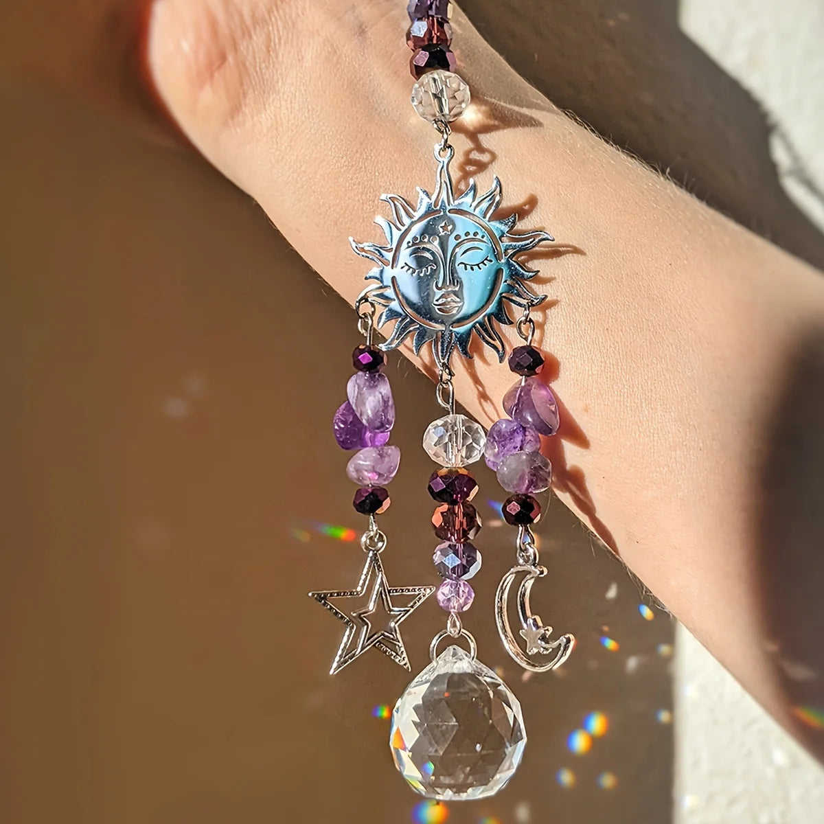 Amethyst Moon Goddess Suncatcher