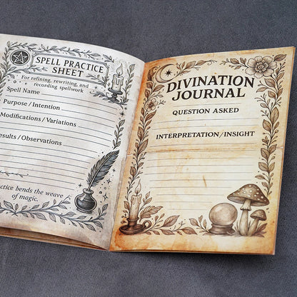 Grimoire Journal 26 Pages Spellbook Witchcraft