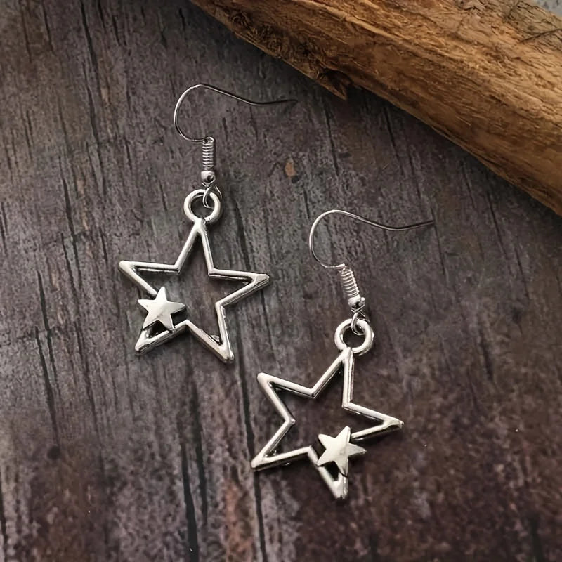 Vintage Mushroom Pendant Earrings