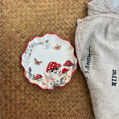 Ceramic Dinnerware Oval Serving Platter Festive Tableware Collection