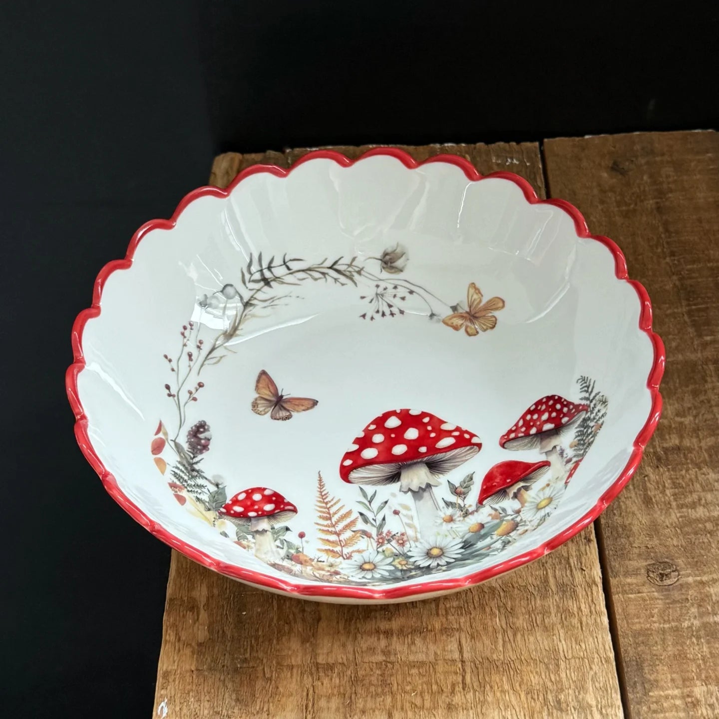 Ceramic Dinnerware Oval Serving Platter Festive Tableware Collection