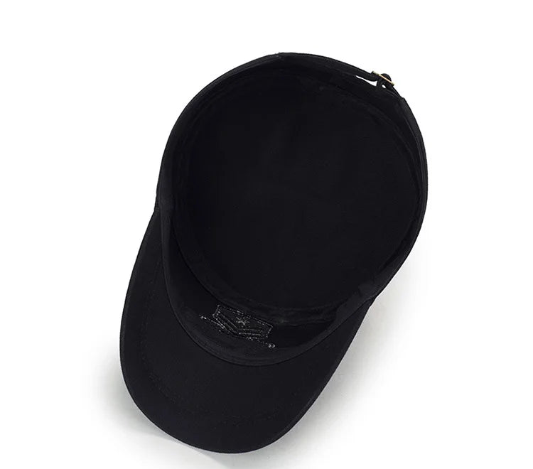 Four Seasons Hat Men's Korean Spring And Autumn Baseball Cap Cotton Outdoor Flat Military Cap Camouflage Embroidery Cap