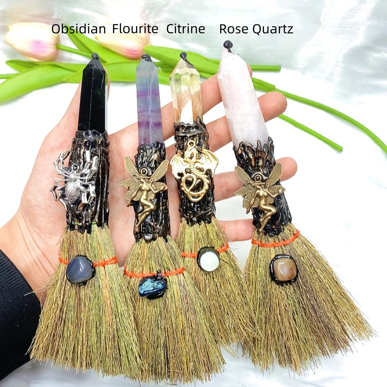 Natural Crystal Magic Broom