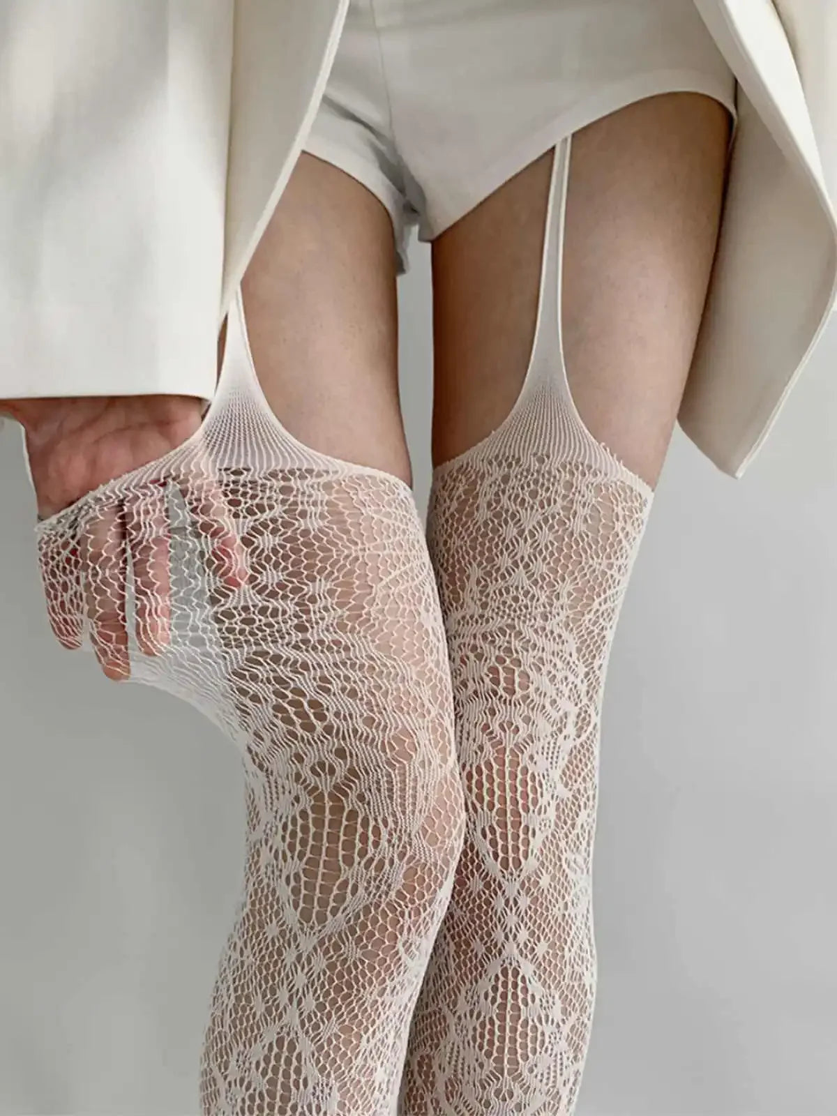 Lolita Girls Punk Style Floral Tights