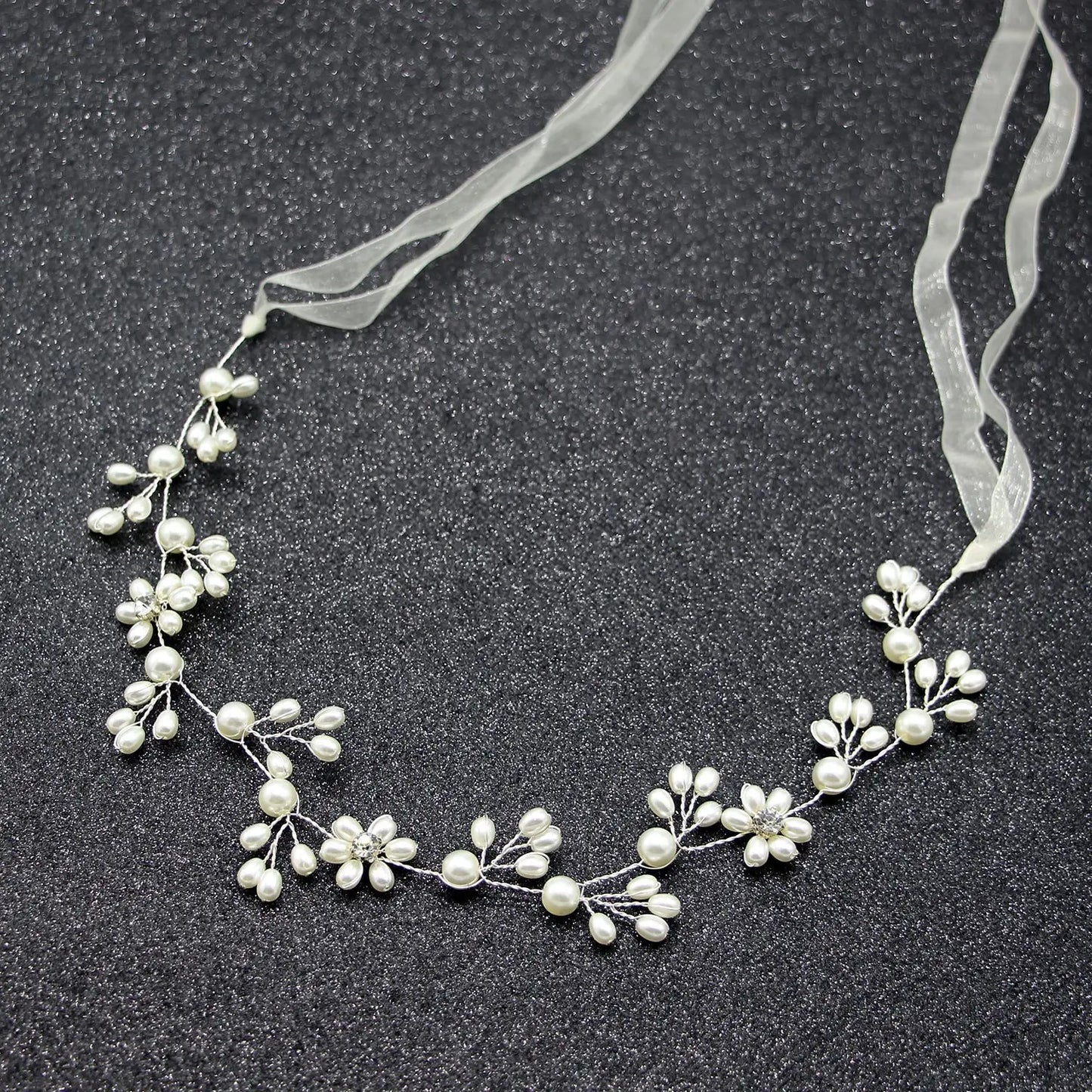 Sweet Flower Headband With Ribbon Wreath